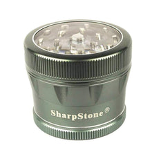 Load image into Gallery viewer, SharpStone V2 4-Piece Clear Top Pollinator Grinder 2.5&quot; (multiple colour options)