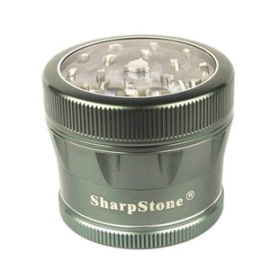 SharpStone V2 4-Piece Clear Top Pollinator Grinder 2.5" (multiple colour options)