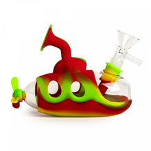 Load image into Gallery viewer, Lit silicone 5&quot; Submarine Bubbler